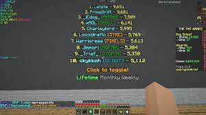 Popular minigames include hide and seek, capture the flag, spleef and bedwars. I Got On Top 10 Tnt Tag Leaderboards Hypixel Minecraft Server And Maps