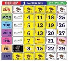 Islamic calendar 2021 comprises of hijri dates and offers a list of muslim holidays and festivals in 2021. Kalendar Kuda 2021 Malaysia