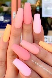 39 Hottest Summer Nail Colors And Designs To Wear This Season Matte Pink Nails Vibrant Nails Summer Acrylic Nails
