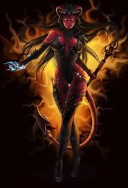 Digital Art By Anna Rigby Cuded Art Female Demons Character Design