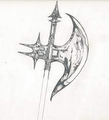 Battle Axe Drawing By Reed Novotny | Fine Art America