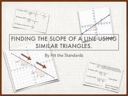 Finding The Slope Of A Line Using Similar Triangles Similar Triangles Coordinate Grid Slopes