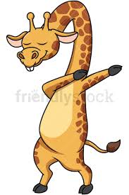 Dabbing Giraffe Cartoon Vector Clipart Friendlystock Cartoon Clip Art Cartoon Giraffe Giraffe Pictures
