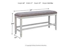 Purchase at your local at home store. Teganville Counter Height Dining Bench Ashley Furniture Homestore