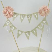 Rustic Wedding Cake Topper Wedding Blush Linen Cake Bunting Etsy Burlap Wedding Cake Rustic Wedding Cake Toppers Wedding Cake Topper Banner