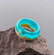 Unique Designer Ring Dunes Of The Sahara Wooden Resin Ring Eco Etsy Resin Ring Unique Ring Designs Cleaning Jewelry