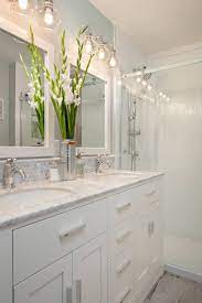 Tile is a classic choice for a backsplash, but the material can be expensive and a hassle to install. Vanity Backsplash Houzz