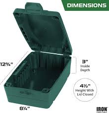 Shop cord cover, furniture, storage & more! Weatherproof Extension Cord Connection Box Waterproof Outdoor Cover For Electrical Connections Green Amazon Com