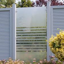 Abgeschrägt (2) gerade (9) geeignet für. Glas Sichtschutzzaun Streifen