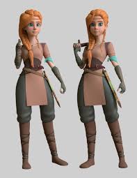 Artstation Celtic Girl Yannick Cyr Character Modeling 3d Character 3d Model Character