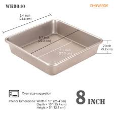 Jika mahu buat saiz kecil, separuhkan sukatan semua bahan dan gunakan loyang 8 inci sahaja. Loyang Kue Persegi Baja Karbon Wajan Memanggang 8 Inci Emas Sampanye Anti Lengket Buy Kue Persegi Pan 8 Inci Baking Pan Baja Karbon Kue Pan Product On Alibaba Com