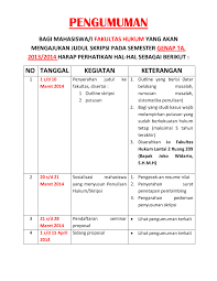 Seluruh staf departemen gizi dan asisten dosen yang telah bersedia kami repotkan dan banyak membantu kami. Fakultas Hukum Pengumuman Tentang Persyaratan Dan Lampiran Dalam Pengajuan Judul Skripsi Universitas Esa Unggul