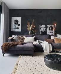 een zwarte muur in huis met een prachtige betonlook huizedop interieur woonkamer huis interieur woonkamer ontwerp