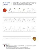 Preschool And Kindergarten Worksheets Alphabet Parade Tracing Letters Sch Tracing Letters Kindergarten Worksheets Letter Tracing Worksheets