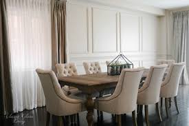 This becomes an interesting thing that you can install to remodel your room. Restoration Hardware Inspired Diy Wainscoting Chair Rail American Traditional Dining Room Toronto By Classy Glam Living Houzz