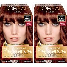 Brown hair color idea #1: Buy L Oreal Paris Superior Preference Fade Defying Shine Permanent Hair Color 6ab Chic Auburn Brown Pack Of 2 Hair Dye Online In Vietnam B07d9p55nb
