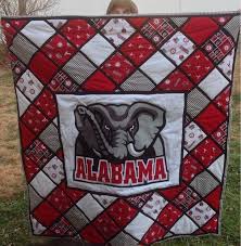 Finished Alabama Quilt Alabama Quilt Football Quilt Sports Quilts