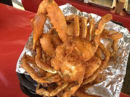 Dip the crab claws into the batter and deep fry. Fried Blue Crab I Miss Eating These It S Definitely A Portsmouth Tidewater Va Thang Crab Recipes Blue Crab Recipes Fried Blue Crab Recipe