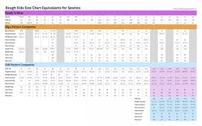 31 Rigorous Simplicity Patterns Size Chart