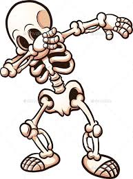 Dabbing Cartoon Skeleton Vector Clip Art Illustration With Simple Gradients All In A Single Layer Eps10 File Included Skeleton Drawings Skull Wallpaper Art