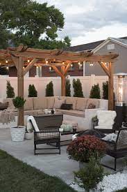 Transitioning The Backyard For Fall Room For Tuesday Blog Outdoor Pergola Pergola Patio Backyard Patio Designs
