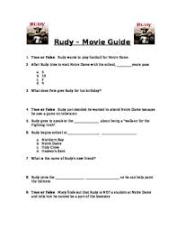 Rudy Movie Guide By Maestra De Espanol Satx Teachers Pay Teachers