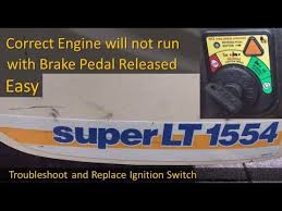 If the reverse safety switch adjustment is not. Ignition Switch Keyed Mdl Relay Troubleshooting And Replacement Super Lt 1554 Cub Cadet Tractor Youtube