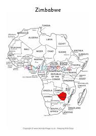 This nation is situated on the. Zimbabwe On Map Of Africa