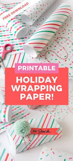 Wrap the printable around your mini candy bar as the photos below illustrate, making sure the adhesive seam is in the back. Christmas Printable Wrapping Paper Design Eat Repeat