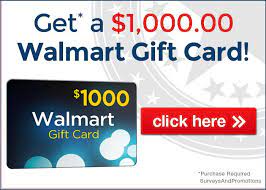 The visa gift card can be used everywhere visa debit cards are accepted in the us. Get A 1000 Walmart Gift Card Walmart Gift Cards Gift Card Specials Gift Card Deals