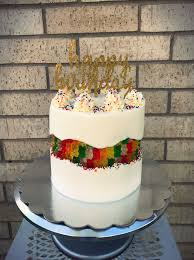 Gummy Bear Fault Line Cake Gummy Bear Cakes Haribo Birthday Cake Cake