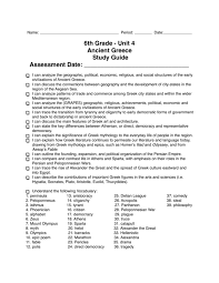 Back to history for kids. Unit 4 Study Guide Ancient Greece
