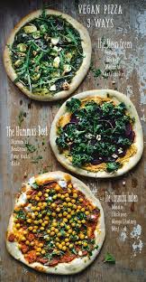 Vegane Pizza 3 Wege The Mean Green The Hummus Beet Und The Crunchy Indian In 2020 Vegane Pizza Rezepte Gesunde Vegane Rezepte