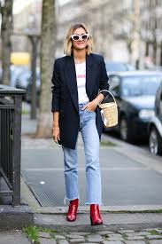 With An Unassuming Top Then Some Major Boots Fashion Red Boots Outfit Style