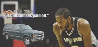 See more from benzingaclick here for options trades from benzingaapple car: Kawhi Leonard Spurs 039 94 Million Man Drives A 039 97 Chevy And Saves Coupons Yahoo Sports Canada Scoopnest