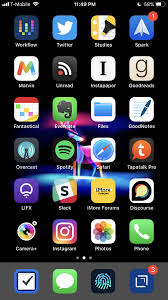 On an iphone with a home button: My Iphone 8 Homescreen Homescreens Office Setups Mpu Talk