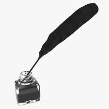 Ink Bottle And Quill 3d Model Ad Bottle Ink Model Quill Ink Model Brochure Design Template Ink