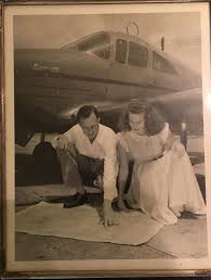 My Great Uncle And Great Aunt Viewing Aeronautical Charts