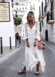 Weisses Kleid Ibiza Style Abendkleid Ideen Damenmode Kleider Kleider Anziehsachen