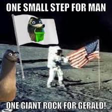One Small Step For Man One Giant Rock For Gerald Nemo Memes Disney Funny Disney Memes