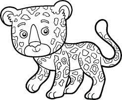 Funny giraffe print create coloring book. Jaguar Coloring Page Football Pages Animal On Wonderful Realistic Zoo Animal Coloring Pages Cheetah Coloring Page Disney Coloring Pages