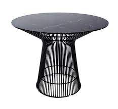 Content updated daily for platner side table reproduction Milano Republic Furniture Replica Warren Platner Wire Dining Table Marble Top Black Powdercoat Wire Dining Table Dining Table Black Dining Table Marble