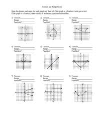 Domain Range Worksheet Kuta Kids Activities