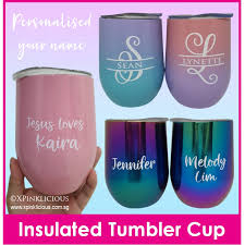So hard to buy for. Customised Name Print Tumbler Cup Christmas Gift Ideas Couple Mug Teachers Day Present Shopee Singapore