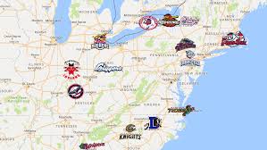 Map Of International League Il Teams Minor League