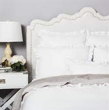 Amazon basics reversible microfiber bed comforter, king, white. Ruffle Bedding The Vienna Soft White Crane Canopy