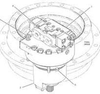 191-5606 MOTOR & MTG GP-TRAVEL S/N GTN1-620 PART OF 227-6188 ...
