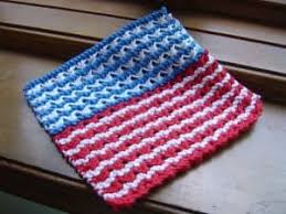 Free dishcloth patterns for the holidays: 14 Fun Free Knitting Patterns For Your Independence Day Knitting For Charity
