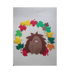 Jeż w kole z liści Typ Jednostronny