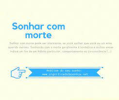 significados de sonhar com morte guia de mensagens
